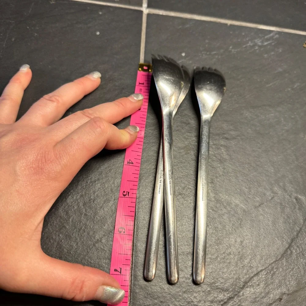 Rosenthal‎ 18/8 Germany Stainless Steel Pastry Dessert Forks Set of 3 Silver